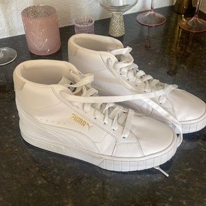 Gently used White Puma High Top